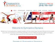 Tablet Screenshot of gymnasticsolympica.com